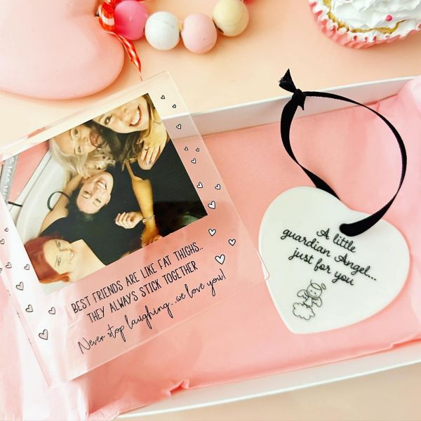 Mini 'Bestie' Gift Package Box with Personalised Block