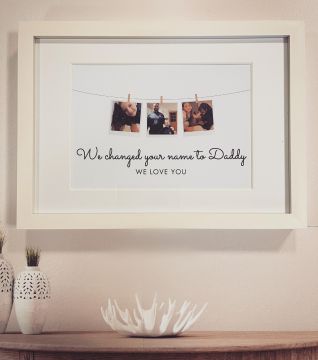 Personalised Photo ‘We changed your name’ Print