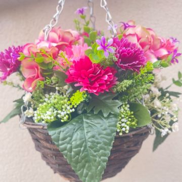 Bright Pink and Purple Deluxe Basket 