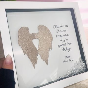 Personalised Glitter Wing Frame