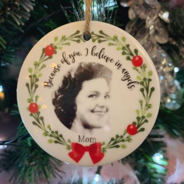 Personalised Hanging Decoration Remembrance Photo Christmas Tree Decoration (BUY ONE GET ONE FREE)