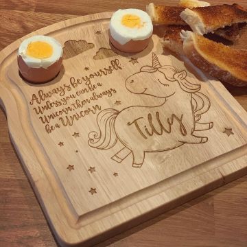Image of personalised dippy eggs board