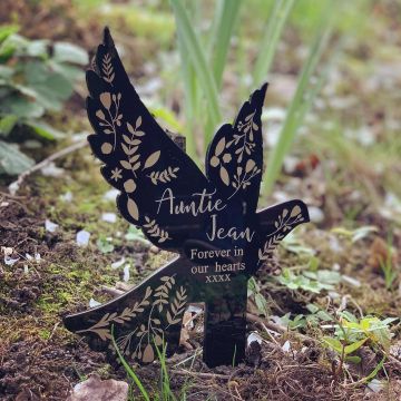 Personalised Remembrance Dove - Black 
