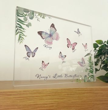 Personalised Butterflies Block 