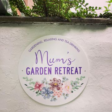 Personalised Garden Retreat Outdoor Sign