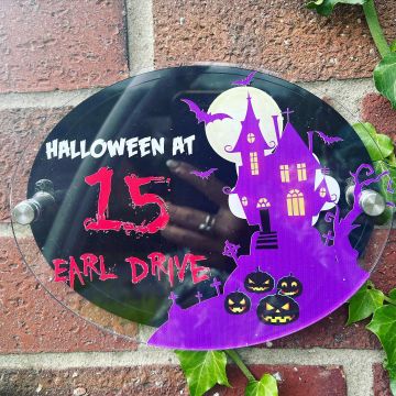 Personalised Haunted House Plaque