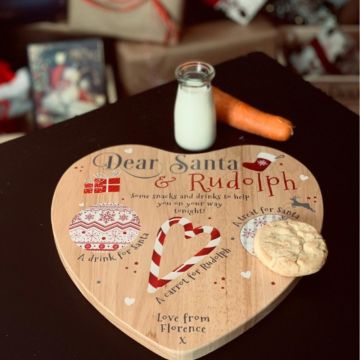 Personalised Wooden Santa Treat Board