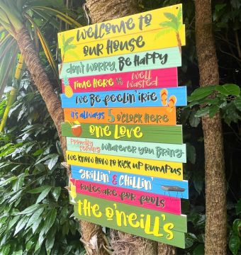 Rules Sign - Chilled Caribbean