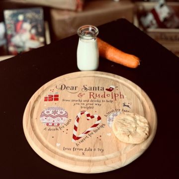 Personalised Wooden Santa Treat Board