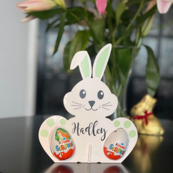 Personalised Easter Bunny Double Egg Holder