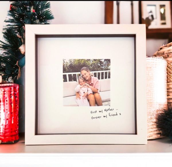 Image of personalised new baby coming soon frame