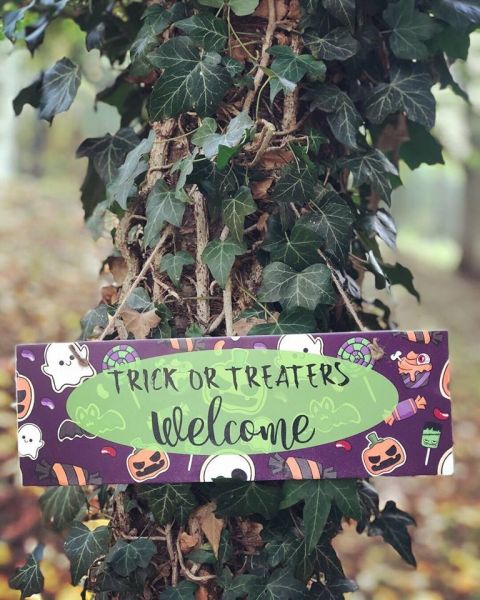 Image of personalised halloween sign