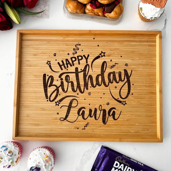 Personalised Engraved Rectangle Birthday Treat Board