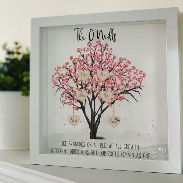 Personalised Blossom Family Tree Frame
