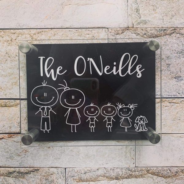 Personalised Character House Plaque