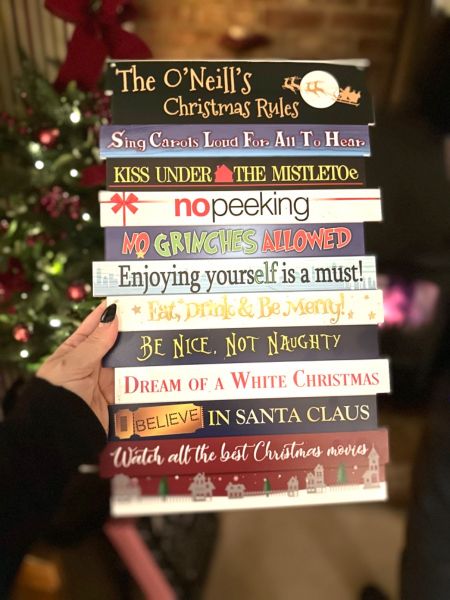 Personalised Christmas Movie Rules Sign