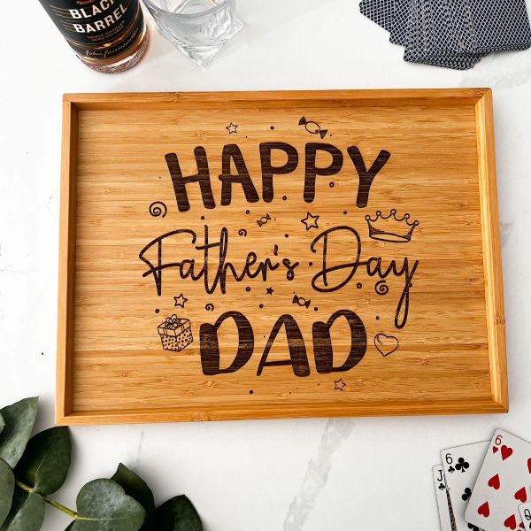 Personalised Engraved Rectangle Father's Day Treat Board