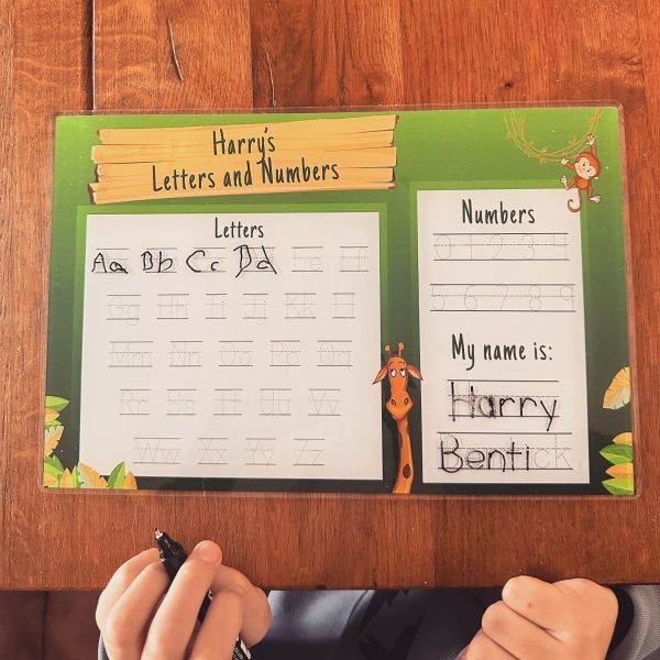 Personalised Children's Wipeable Writing Board - Jungle