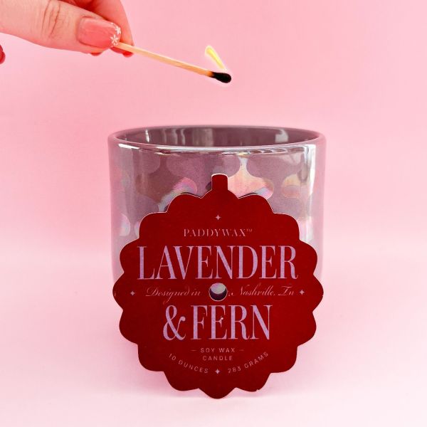 Paddywax - Lustre 10oz. Luxury Candle - Lavender & Fern