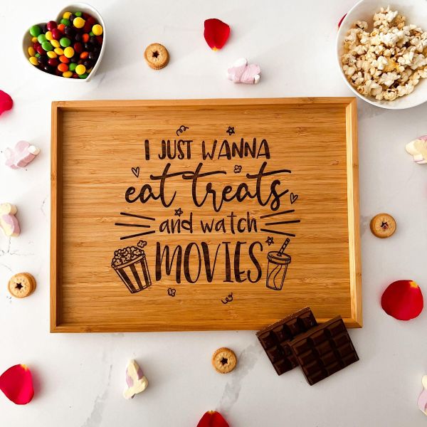 Personalised Engraved Rectangle Movie Treat Board