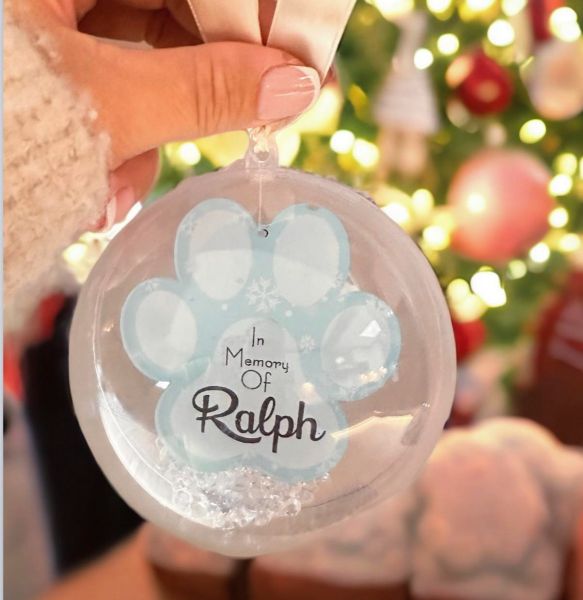Personalised Pet Remembrance Bauble