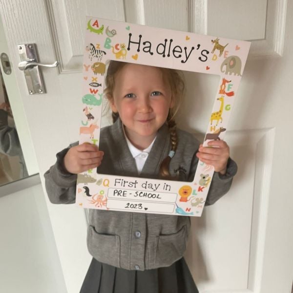 Personalised First Day Of School Photo Frame Prop