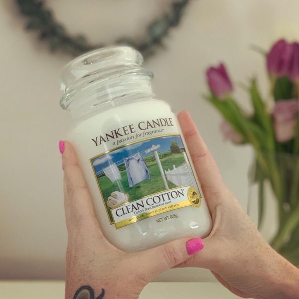 Yankee Candle - Large Jar Candle Clean Cotton