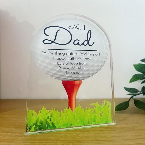 Personalised Golf Ball Freestanding Ornament