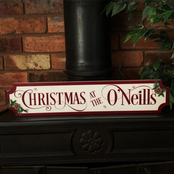 Personalised Christmas Train Sign 